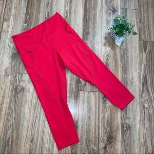 Zyia 20" Red Crop Leggings